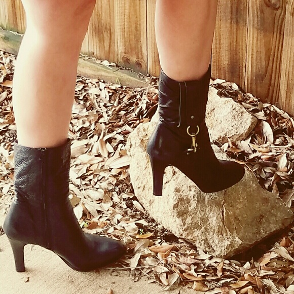 COACH ποΈ Ruched Leather Comfortable Classic Snap - Picture 2 of 8